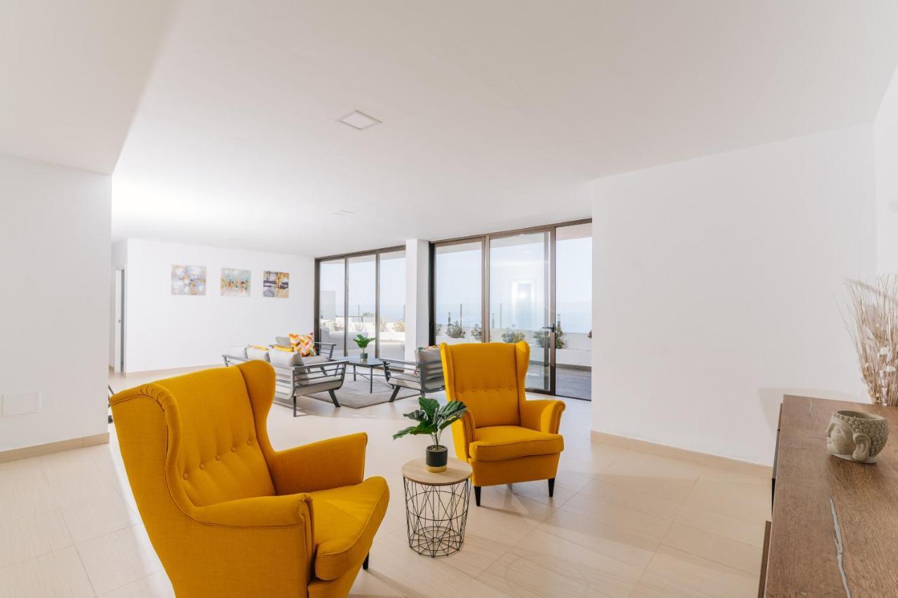 Sunset White Villa - Ocean View, Jakuzzi, Heated Pool, Air-Conditioning, Grill Playa de las Americas  Luaran gambar