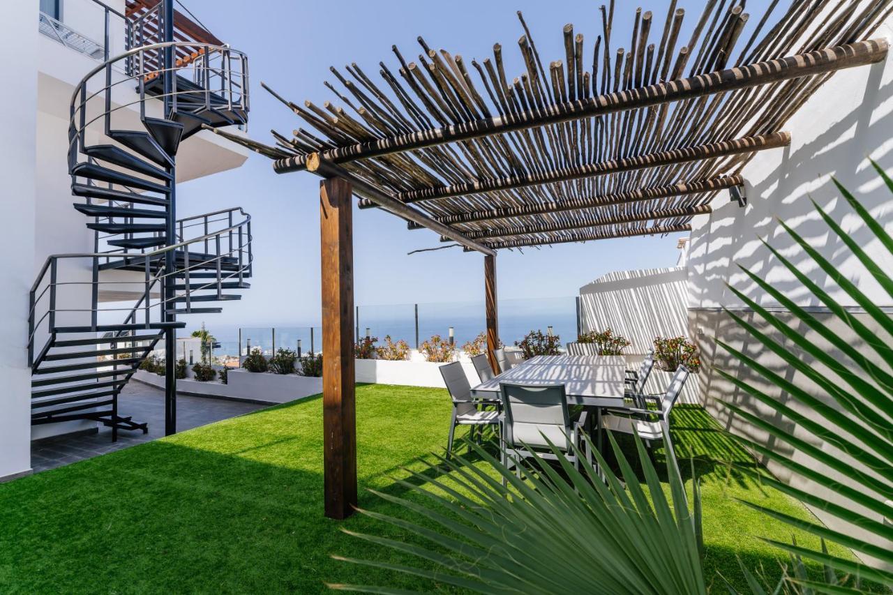 Sunset White Villa - Ocean View, Jakuzzi, Heated Pool, Air-Conditioning, Grill Playa de las Americas  Luaran gambar