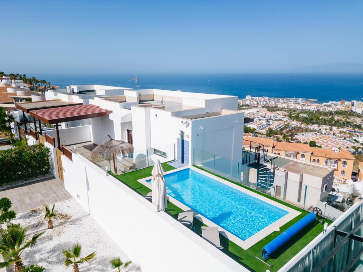 Sunset White Villa - Ocean View, Jakuzzi, Heated Pool, Air-Conditioning, Grill Playa de las Americas  Luaran gambar